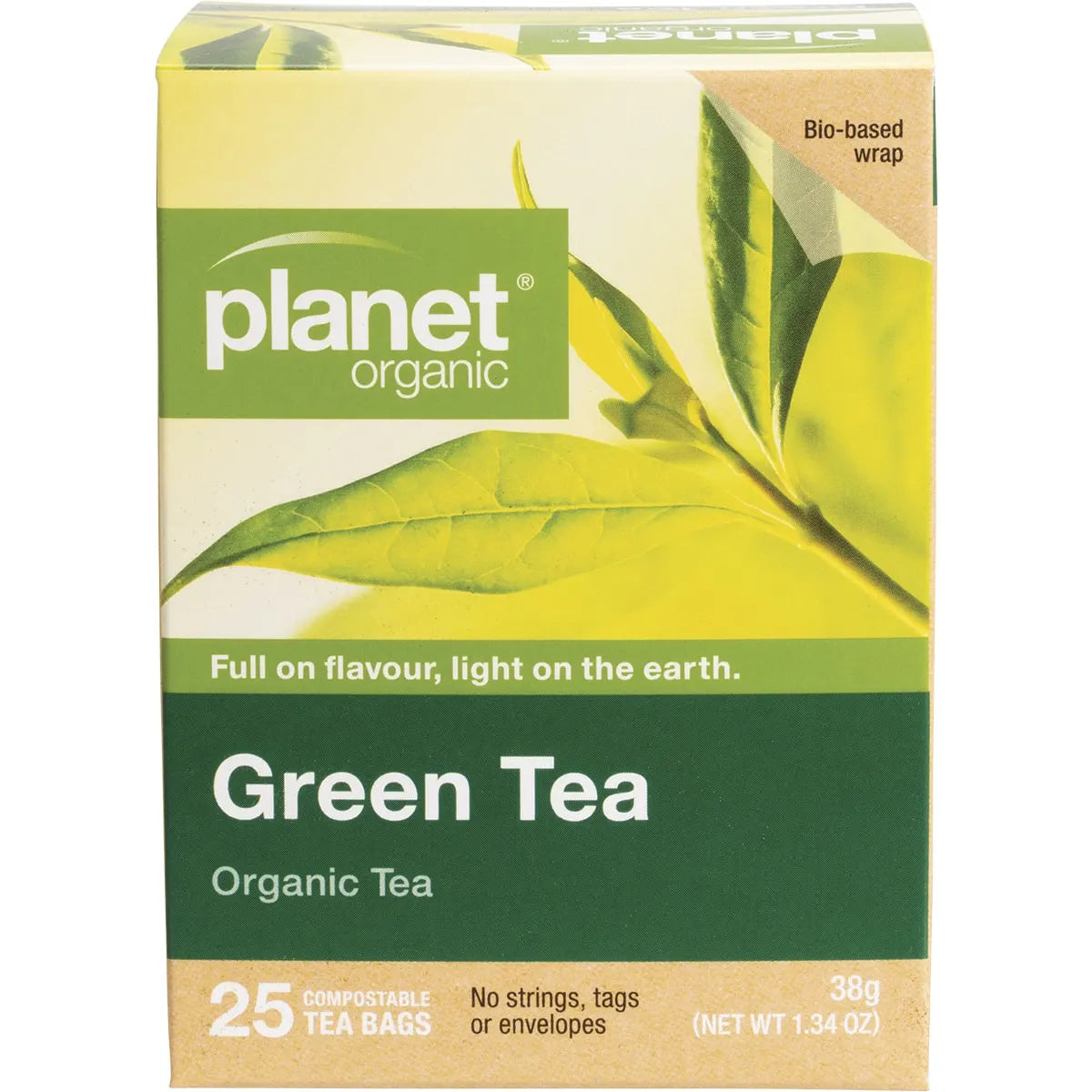 Planet Organic Green Tea x 25 Tea Bags