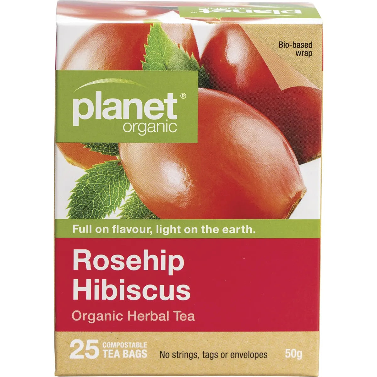 Planet Organic Rosehip & Hibiscus Tea x 25 Tea Bags
