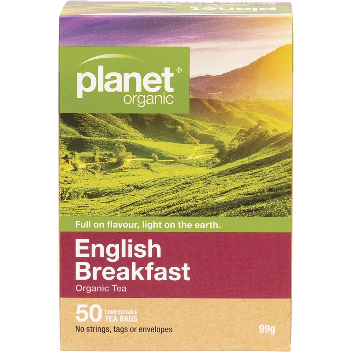 Planet Organic Certified Organic English Breakfast Tea x 50 Tea Bags