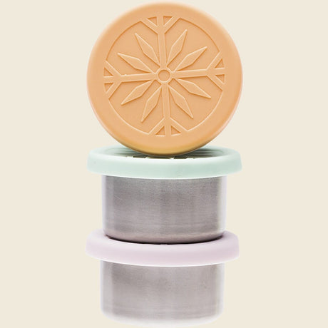 Ever Eco Stainless Steel Mini Containers Spring Pastels - Leak Resistant Set of 3