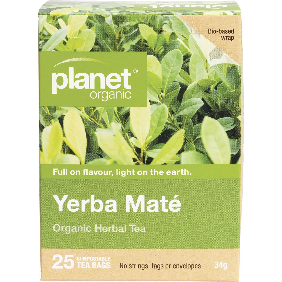 Planet Organic Organic Herbal Tea Yerba Mate x 25 Tea Bags