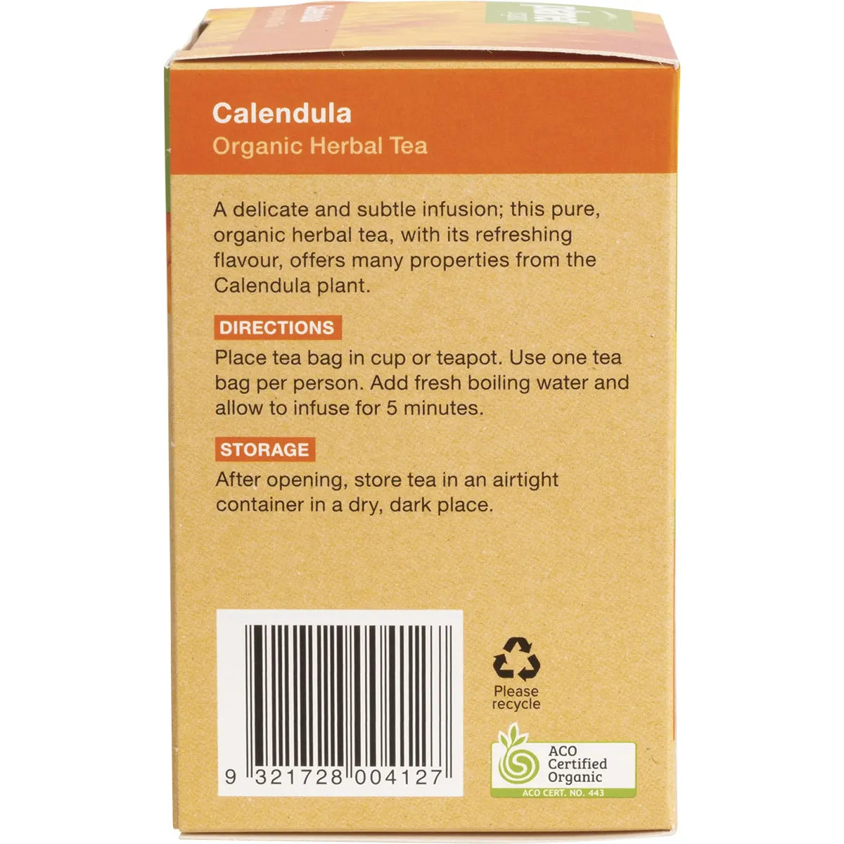 Planet Organic Organic Herbal Tea Calendula x 25 Tea Bags