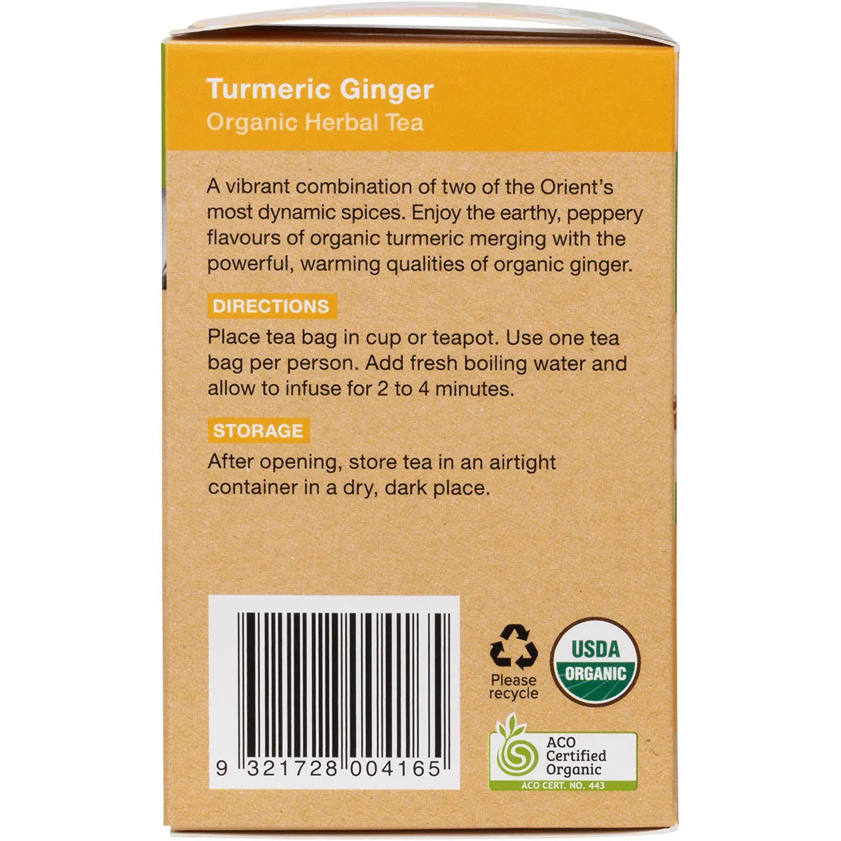 Planet Organic Organic Turmeric Ginger Tea x 25 Tea Bags