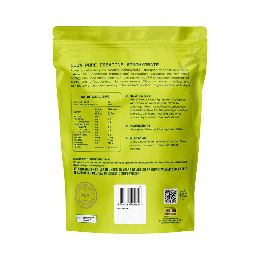 Protein Supplies Australia Creatine 100% Pure Powder 500g