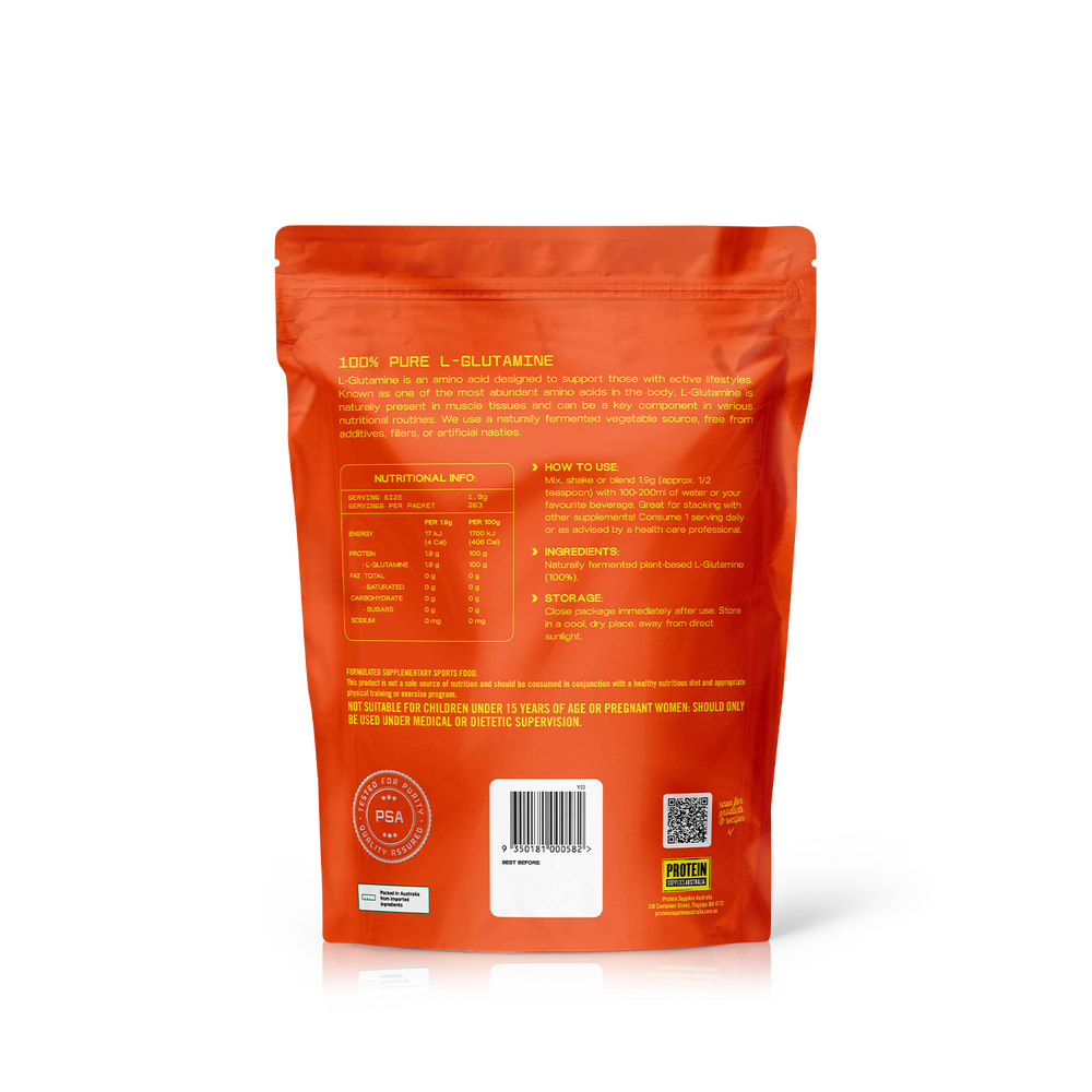 Protein Supplies Australia L-Glutamine 100% Pure Powder 500g