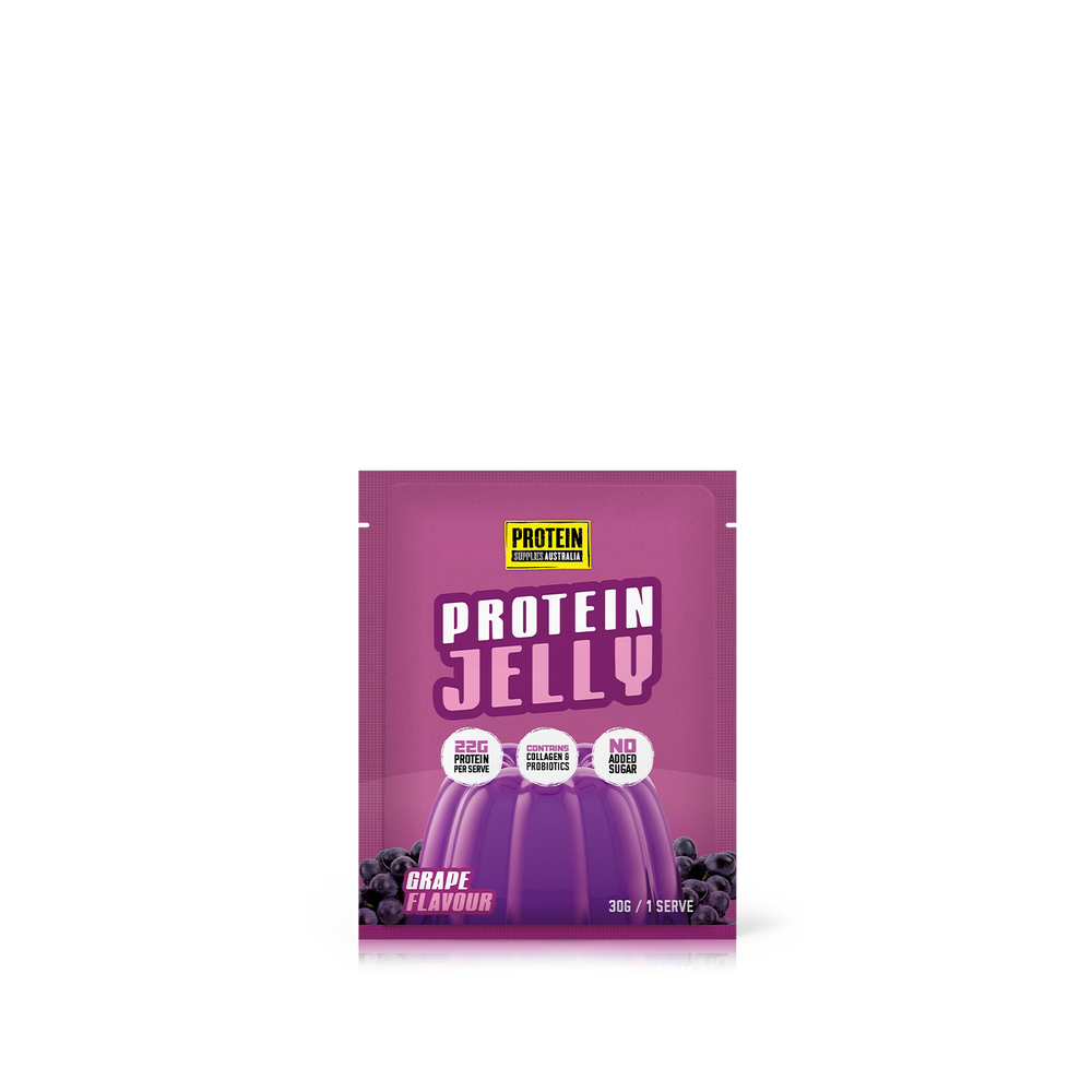 Protein Supplies Australia Protein Jelly with Collagen Grape 30g x 12