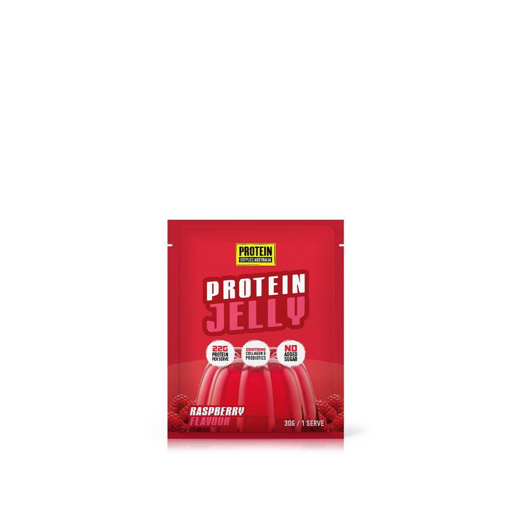 Protein Supplies Australia Jelly with Collagen Raspberry 30g x 12