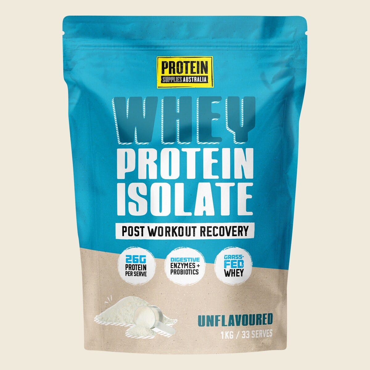 Protein Supplies Australia WPI Whey Protein Isolate Pure 1kg