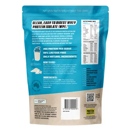 Protein Supplies Australia  WPI Whey Protein Isolate Pure 1kg