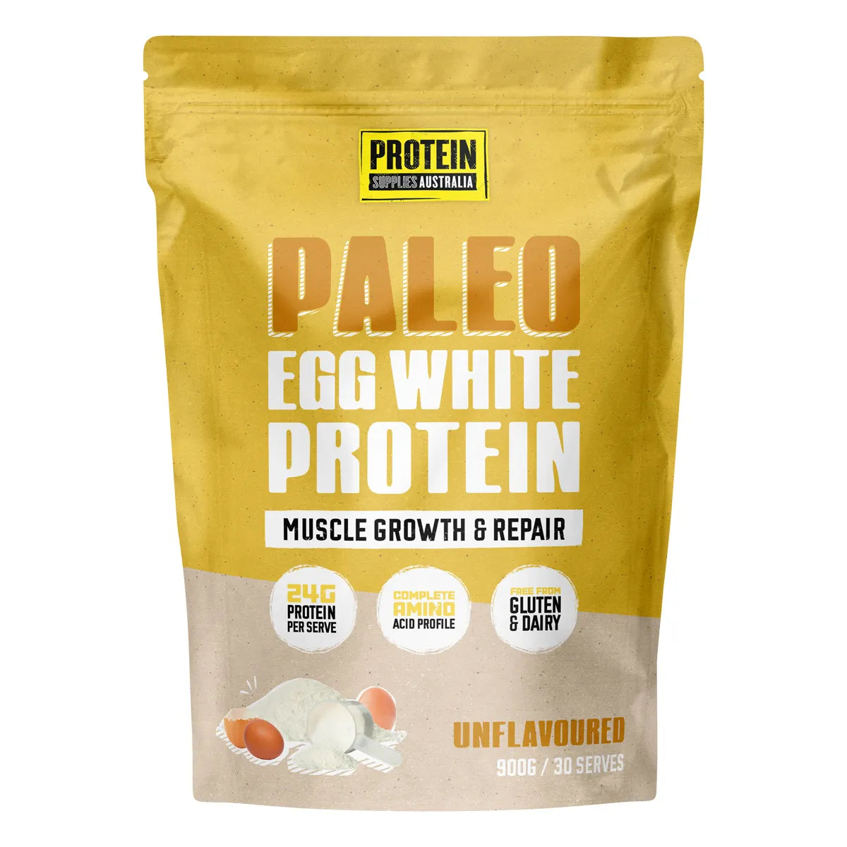 Protein Supplies Australia  PaleoPro Egg White Protein Pure 900g