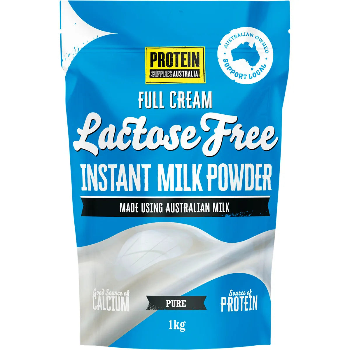Protein Supplies Australia Instant Milk Powder Lactose Free 1kg