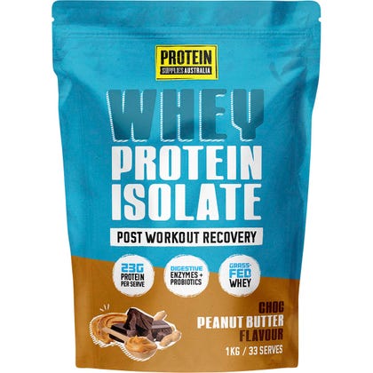 Protein Supplies Australia Whey Protein Isolate Choc Peanut Butter 1kg