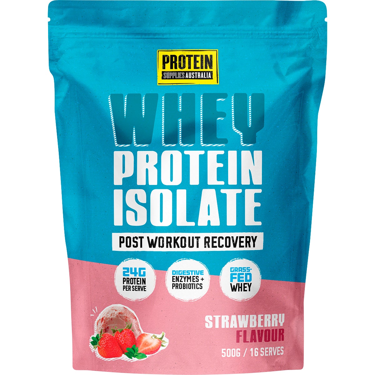 Protein Supplies Australia Whey Protein Isolate Strawberry