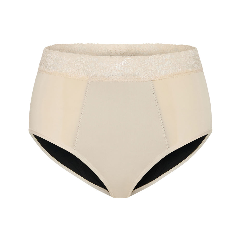 Pelvi Leakproof Underwear Full Brief Beige XL Single Front