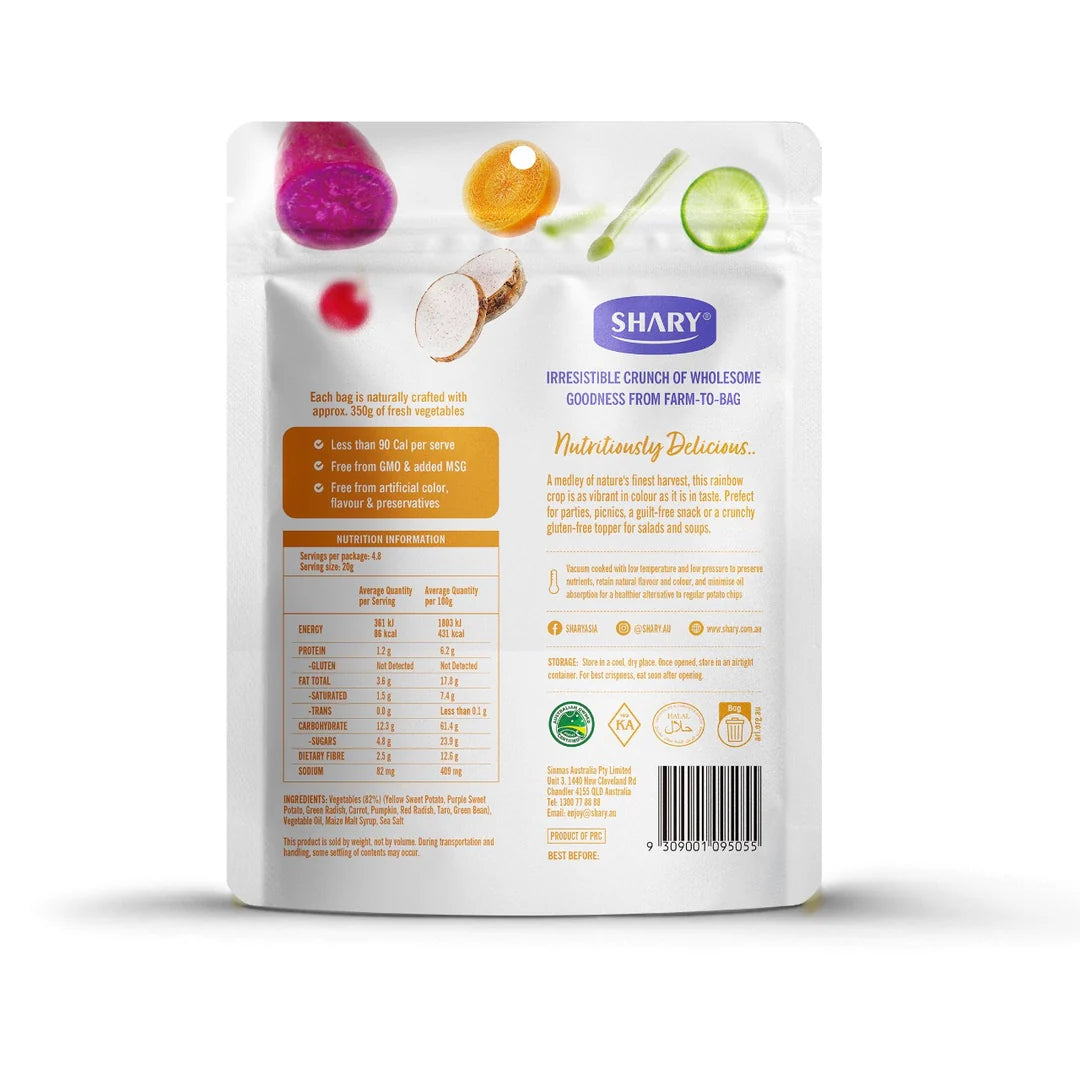 Shary Mixed Veggie Crisps Original 95g