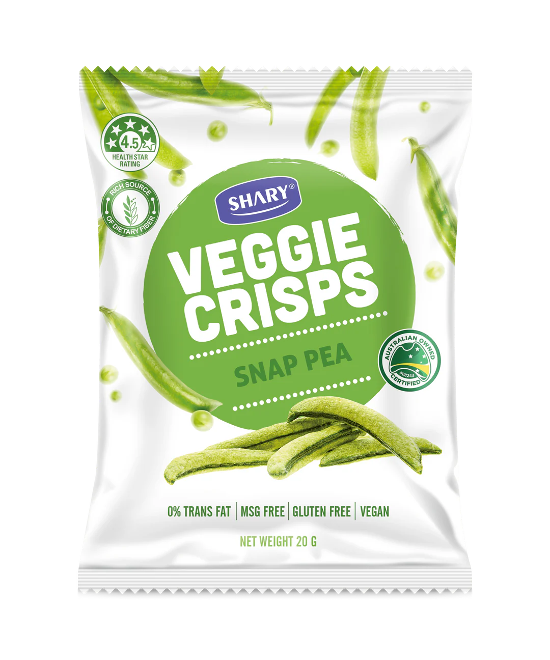 Shary Snap Pea Crisps 20g