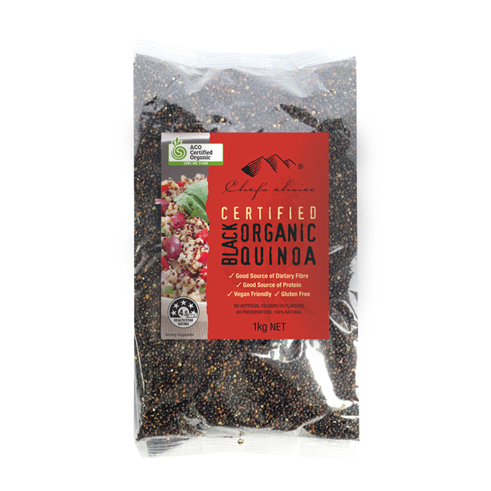 Chef's Choice Organic Black Quinoa 1kg