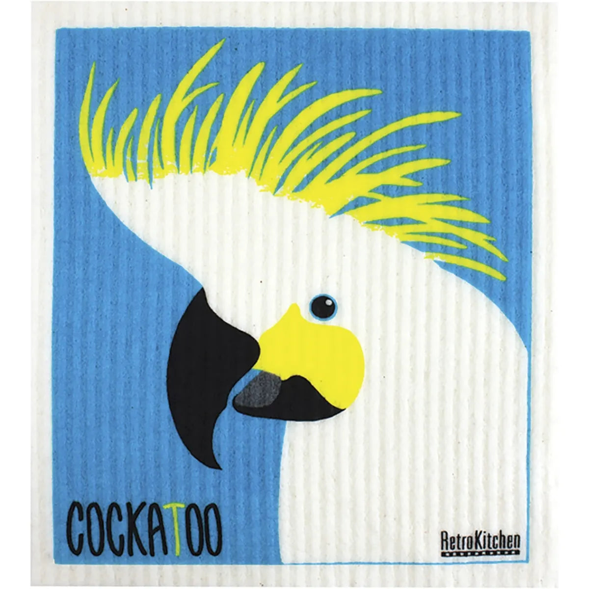 RetroKitchen 100% Compostable Sponge Cloth Cockatoo