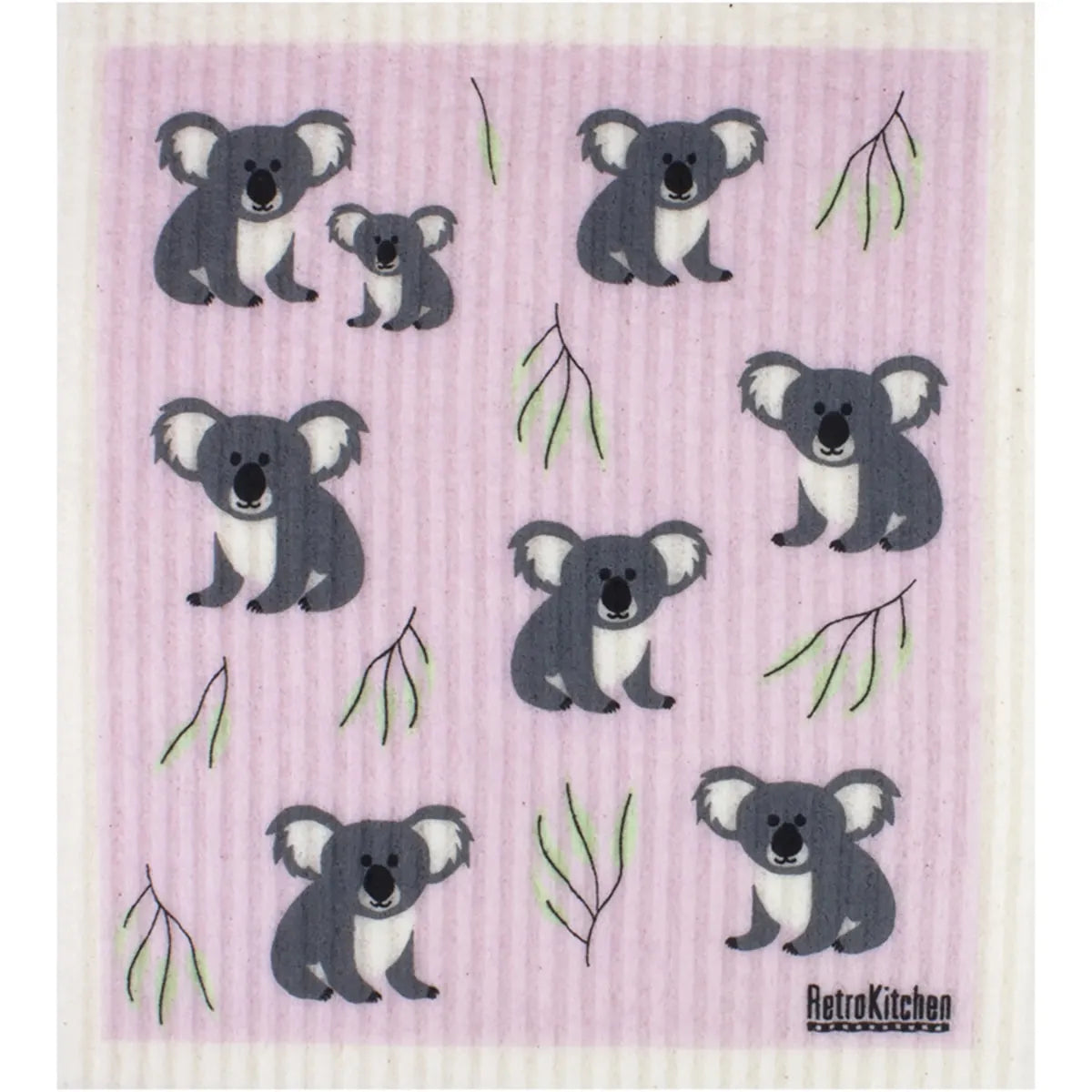 RetroKitchen 100% Compostable Sponge Cloth Koalas