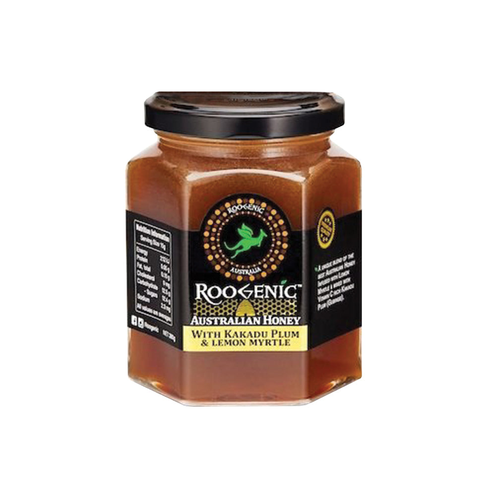 Roogenic Australian Honey with Kakadu Plum & Lemon Myrtle 380g
