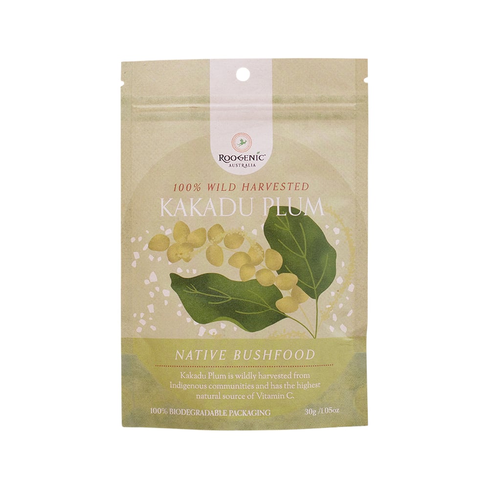 Roogenic Native Bushfood 100% Wild Harvested Kakadu Plum 30g