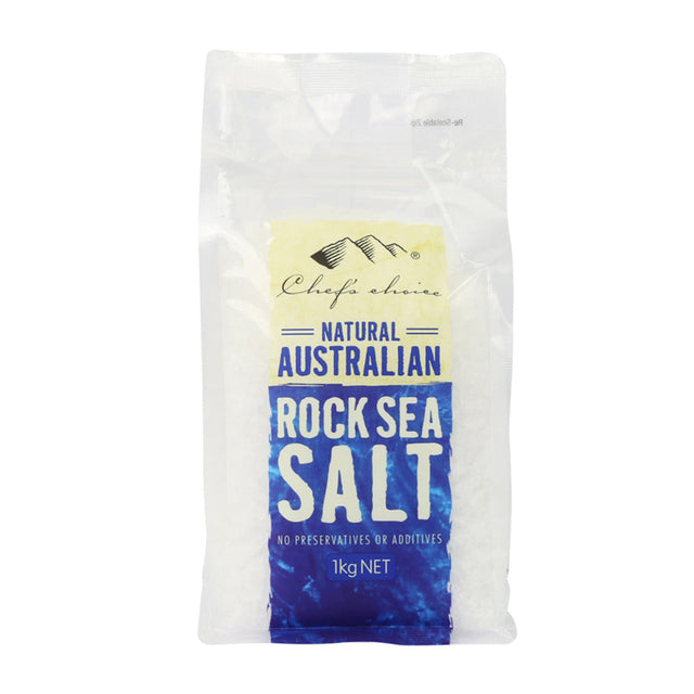 Chef's Choice Natural Australian Rock Sea Salt 1kg