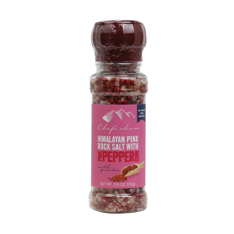 Chef's Choice Himalayan Pink Rock Salt with Pink Peppercorn 170g