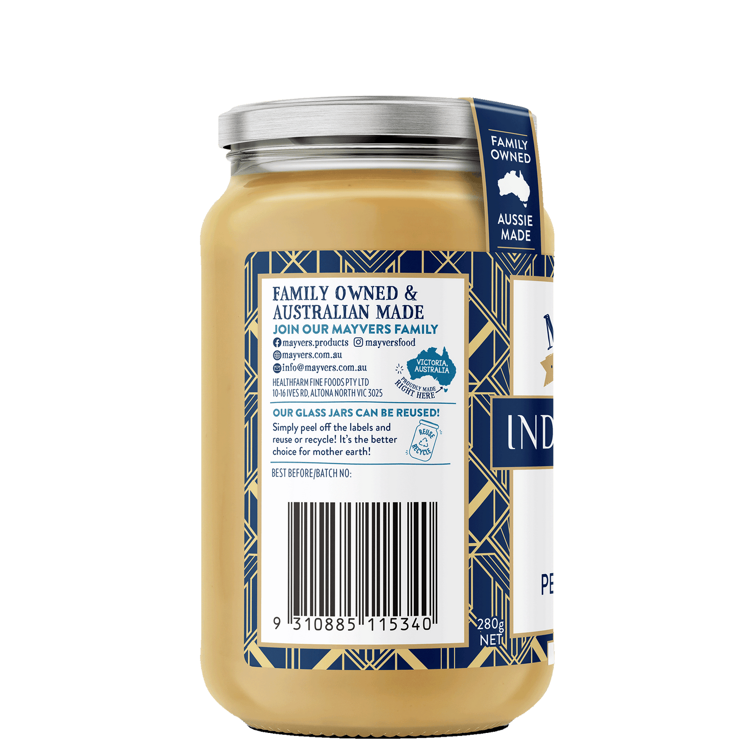 Mayver's Indulgence Salted Caramel 280g x6