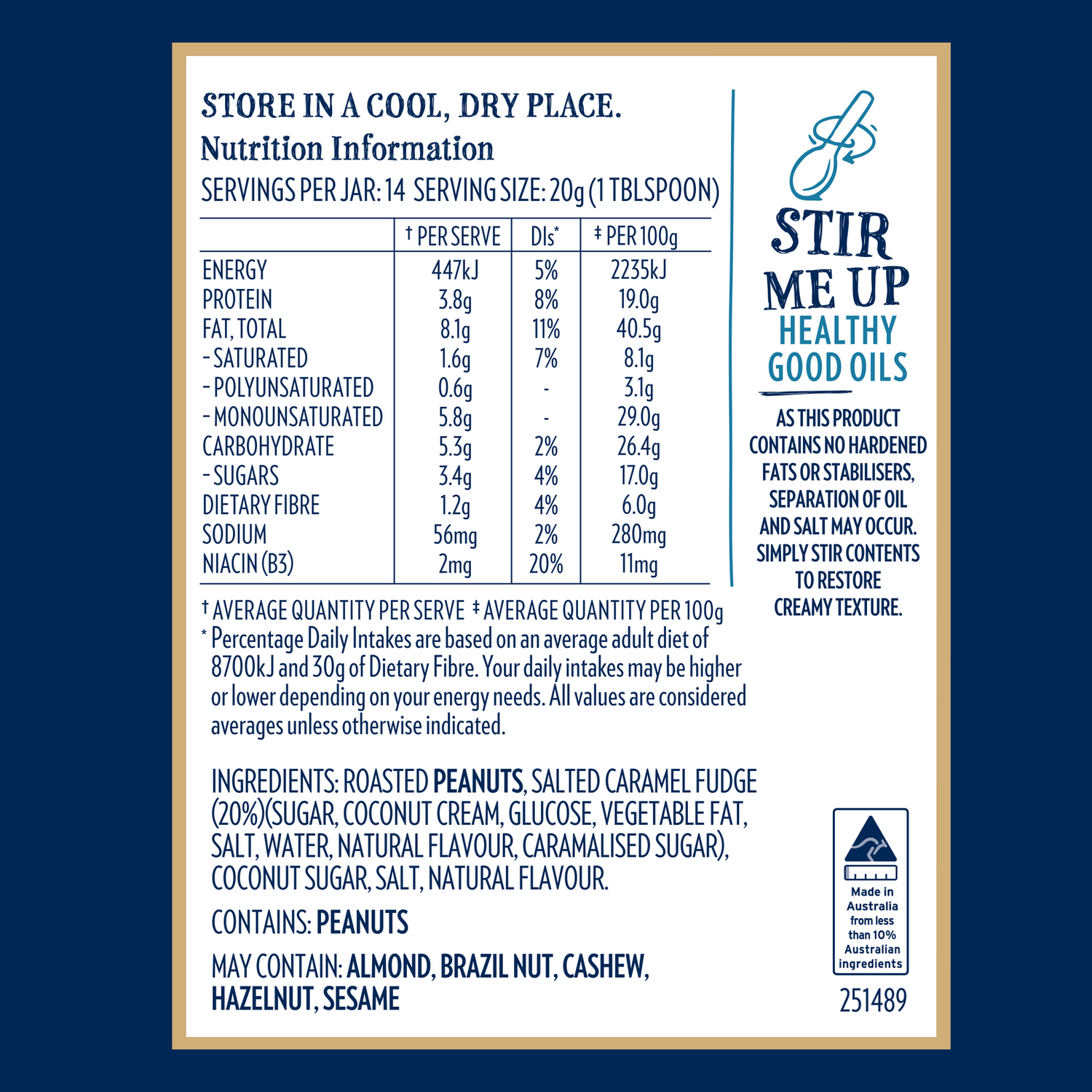 Mayver's Indulgence Salted Caramel 280g x6