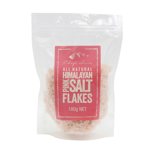 Chef's Choice All Natural Himalayan Pink Salt Flakes 180g