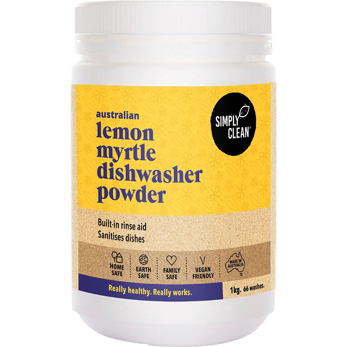 Simply Clean Dishwasher Powder Lemon Myrtle