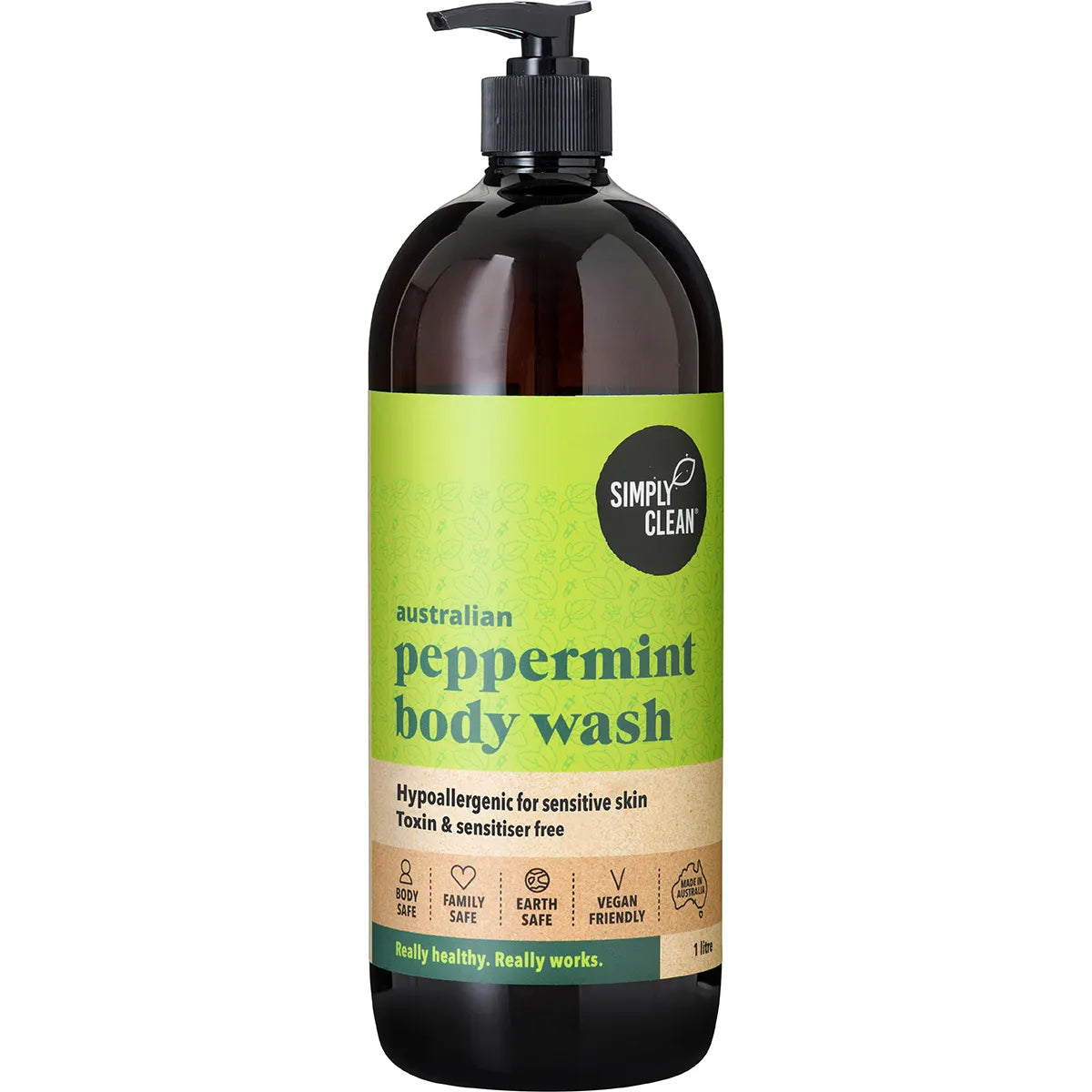Simply Clean Body Wash Peppermint