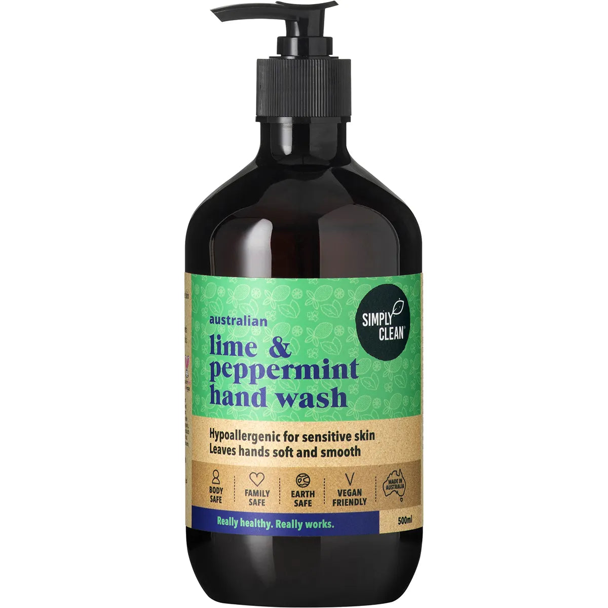 Simply Clean Hand Wash Lime & Peppermint