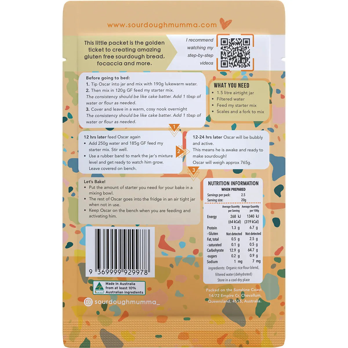 Sourdough Mumma Sourdough Starter Gluten Free 20g