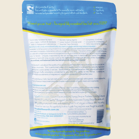 Salt of the Earth Fine Celtic Sea Salt 650g