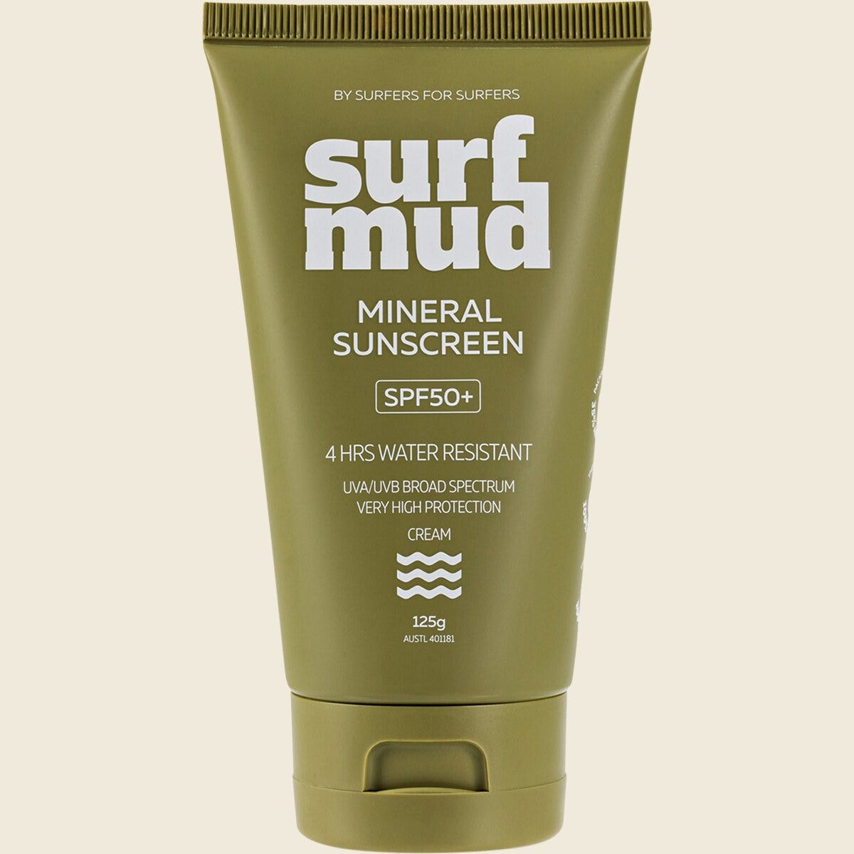 Surfmud Mineral Sunscreen Spf 50+ 125g Front