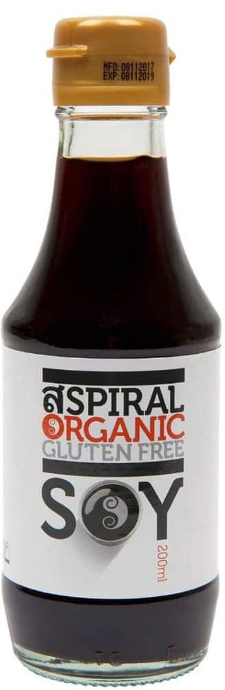 Spiral Organic Soy Sauce (Thailand) Gluten Free 200ml Front