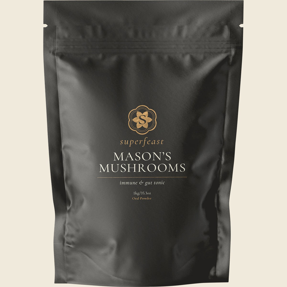 Superfeast Mason's Mushrooms Immune & Gut Tonic 1kg Front