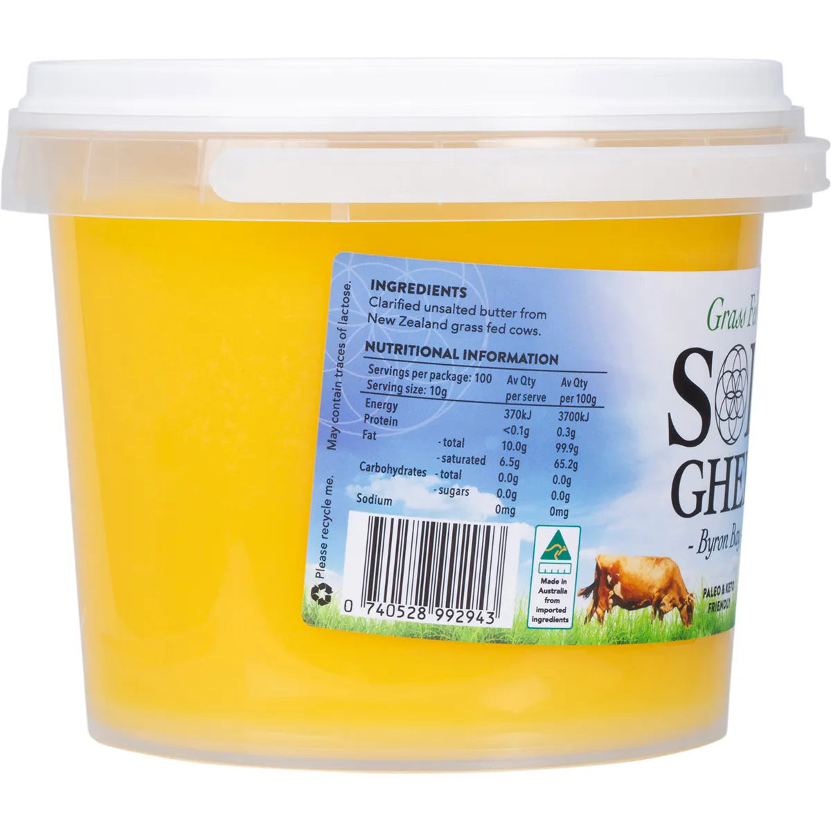 Sol Ghee Grass Fed Ghee 1kg