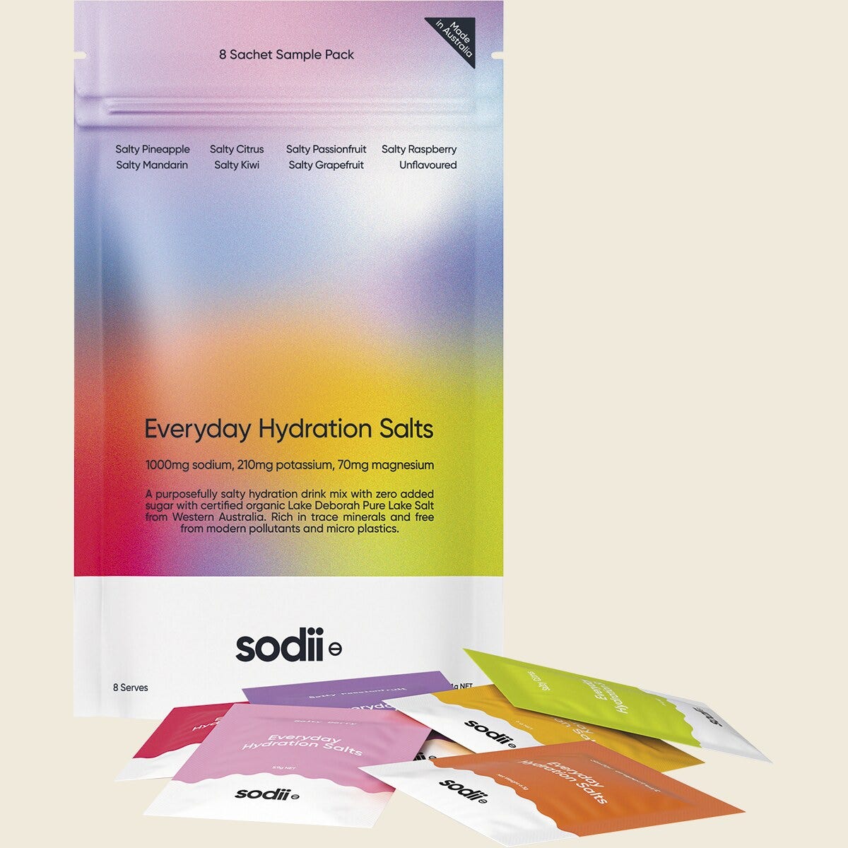 Sodii Everyday Hydration Salts Mixed Flavour 8pk