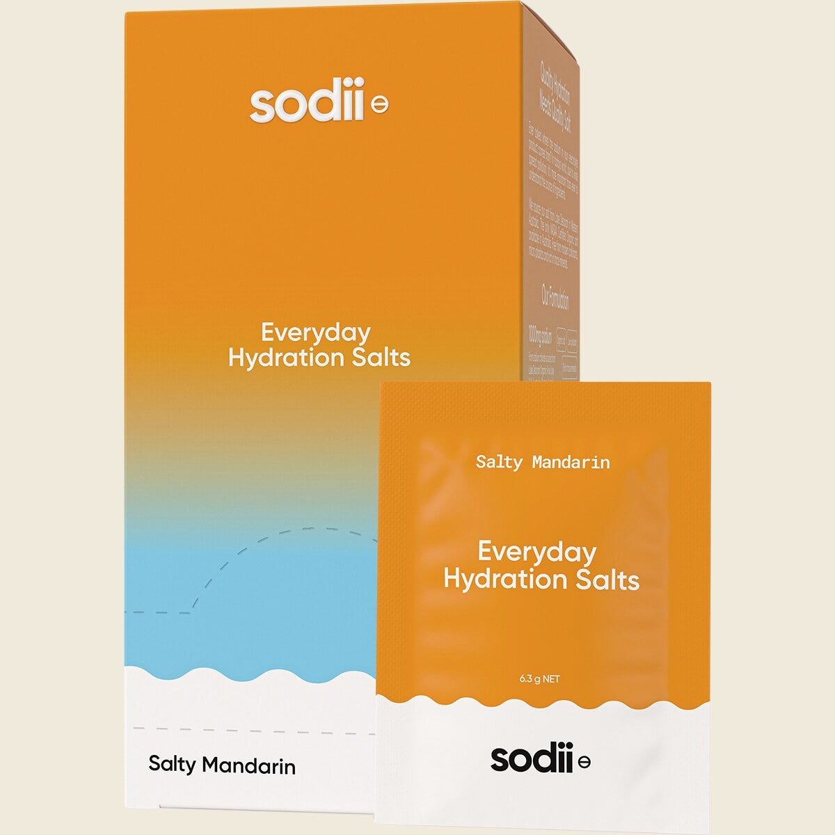 Sodii Everyday Hydration Salts Salty Mandarin 6.3g Pack of 30 Combo