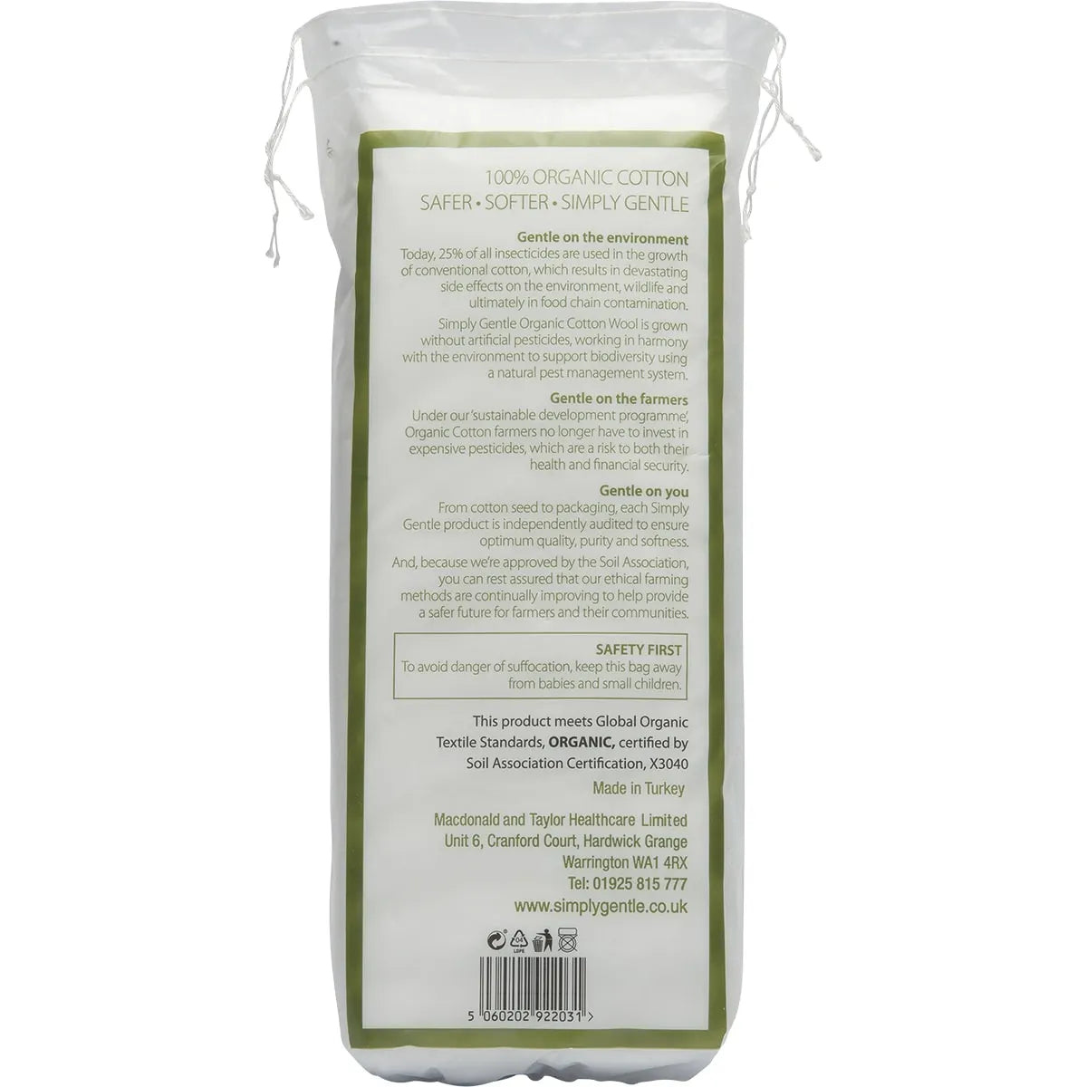 Simply Gentle Organic Cotton Pleat 100g