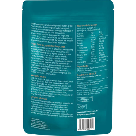 Power Super Foods Dulse Flakes Certified Organic 40g