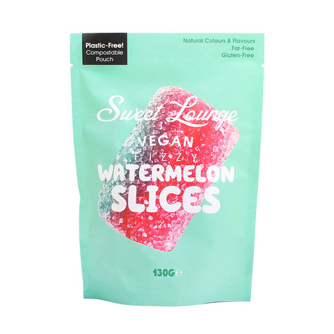 Sweet Lounge Vegan Fizzy Watermelon Slices 130g x 8 Packs