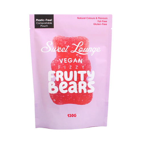 Sweet Lounge Vegan Fizzy Fruity Bears 130g x 8