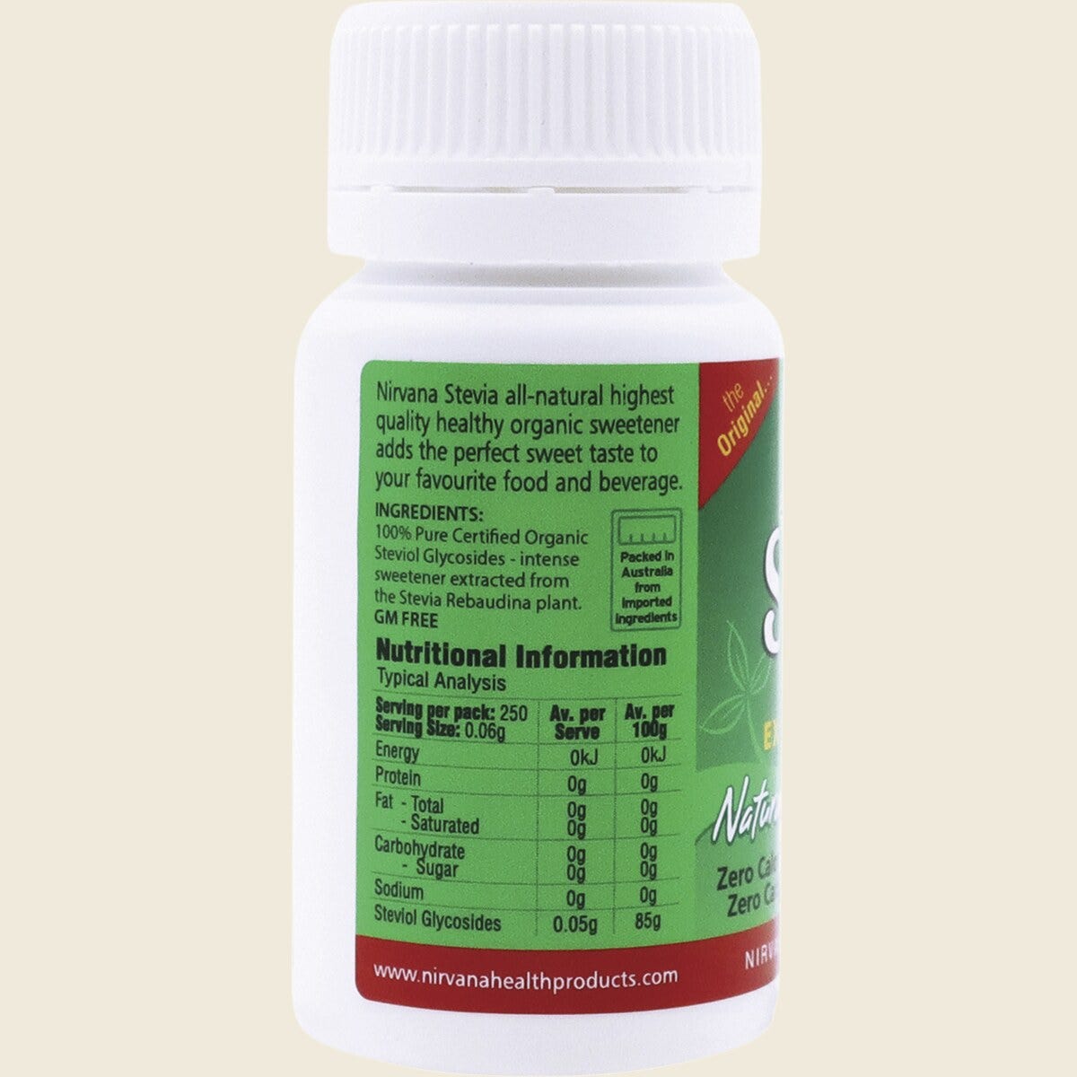 Nirvana Organic Stevia Powder 15g
