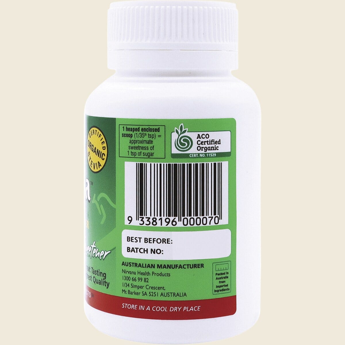 Nirvana Organic Stevia Powder 30g