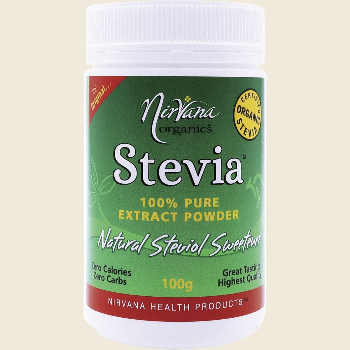 Nirvana Organic Stevia Powder 100g
