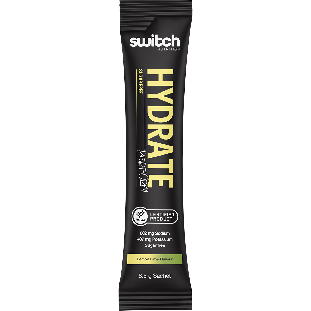 Switch Nutrition Perform Hasta Hydrate Sugar Free Lemon Lime 20x8.5g – additional product view
