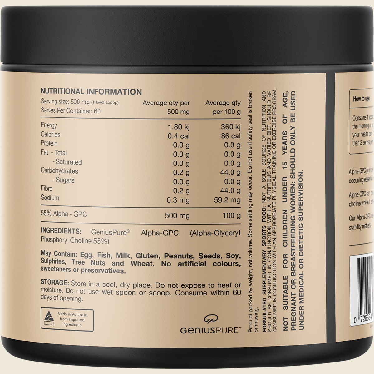 Switch Nutrition Alpha GPC 30g
